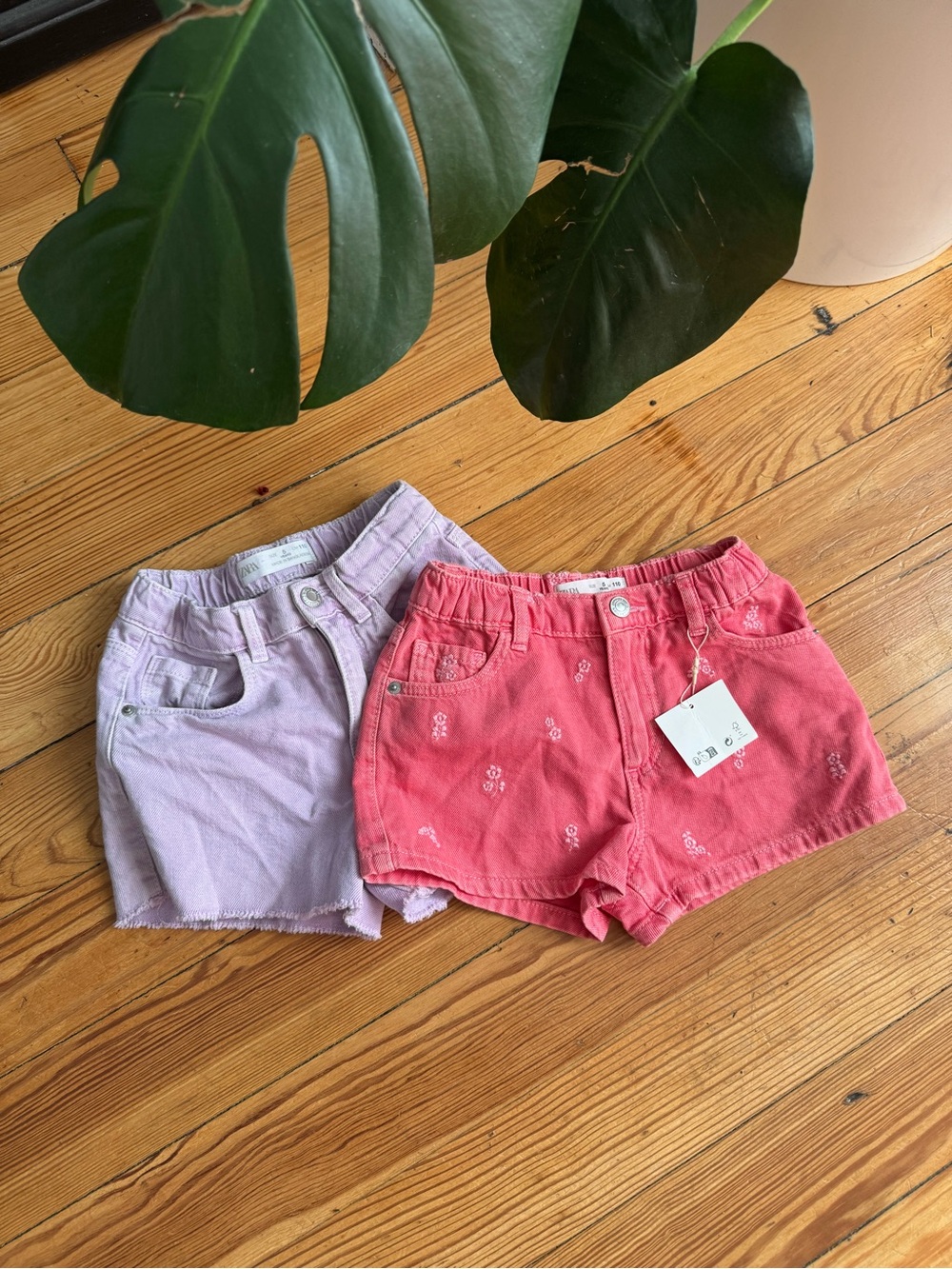 Pair of Zara Girls Denim Shorts